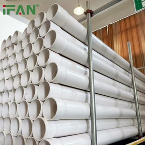 Высококачественные пластиковые ПВХ трубы IFAN 1/2 дюймов 100 мм ASTM SCH40 80 DIN UPVC трубы сантехнические материалы ПВХ трубы