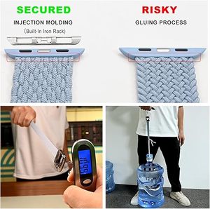 สายไนล่อนอัจฉริยะทอยืดหยุ่นสูงหรูหราระบายอากาศได้ดีใหม่มีหลายสีให้เลือกสีเหลืองสำหรับ iWatch - Product Image 3