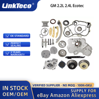 Linkteco Kit de chaîne de distribution actionneur VCT pompe à huile et pompe à eau pour GM 2.2L 2.4L 2009-2015 Ecotec 12608580 90537632 24461834