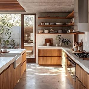 Cbmmart Hải Quan cổ phong cách <span class=keywords><strong>retro</strong></span> rắn Walnut tủ bếp bồn rửa cơ sở tủ với MDF carcase bao gồm các phụ kiện - Product Image 5