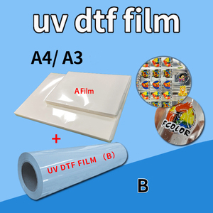 Película de Etiquetas de Cristal AB A3 A4 para Vidrio, Metal, Plástico, Madera, Cerámica y Impresoras UV <span class=keywords><strong>DTF</strong></span> Baosiwei AGP LETOP Sublistar Procolored - Product Image 1