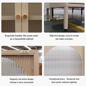 Libreria camera da letto display per la casa vetrina nuovo design moderno salotto mobile mobile con vetro - Product Image 4