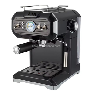 Cafetera Espresso Retro ANWELL de 20 Bares con Espumador de Leche y Manómetro, Tanque de 1.5L, 1350W, Semiautomática, OEM para Uso Doméstico - Product Image 2