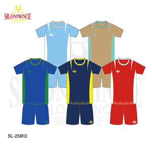 סיטונאי מחיר סביר כדורגל רגיל ללבוש גברים כדורגל גברים כחול חולצת כדורגל לבן מבוגרים - Product Image 2