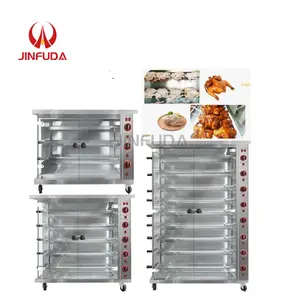 Commerciële Grote Gas/Elektrische Kippenbrander Rotisseries Grill Te Koop Rotisserie Kippenoven