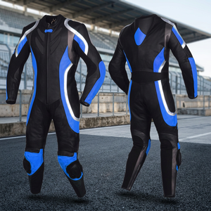 Combinaison de course moto de haute qualité certifiée CE, respirante, en cuir, imprimé numérique, manches longues, unisexe, adulte, toutes saisons - Product Image 2