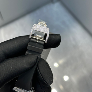 Fashion Hip Hop Diamond <strong>Women</strong> Mechanical <strong>Watch</strong> Crystal <strong>Skeleton</strong> Automatic <strong>Women</strong> Rubber Band for Gift Party - Product Image 5