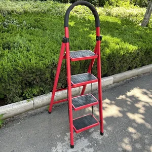 Factory Hot Selling Home Use 5 Steps Folding Steel Ladders