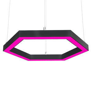 Lumière de <span class=keywords><strong>suspension</strong></span> led RVB de forme hexagonale avec différentes couleurs de coque - Product Image 4