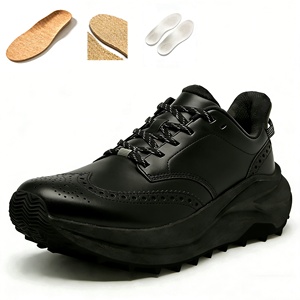 Chaussures de sport décontractées en cuir véritable à bout large, personnalisables OEM, respirantes et perforées, idéales pour la course pieds nus et le travail au bureau - Product Image 2