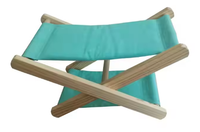 GARIDA Chaise de plage en bois pour l'extérieur Appui-tête pliable pour le camping en bois pour le voyage Oreiller de plage confortable GCFH-001