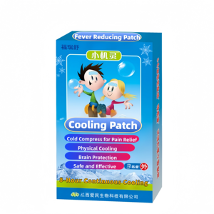Мощный охлаждающий пластырь от лихорадки с мятой для экстренного облегчения при высокой температуре, подходит для взрослых и детей, длительного действия. - Product Image 1