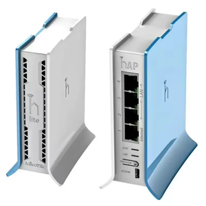 Modem tour extérieur Mikrotik RB941-2nD-TC HAP Lite, 4 ports <span class=keywords><strong>Ethernet</strong></span> + routeur <span class=keywords><strong>WiFi</strong></span>, 1000 Mbps, fréquences 2,4 G + 5 G, WDS/WPS, pare-feu, QoS - Product Image 1
