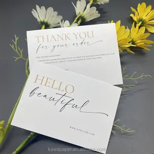 Tarjeta de agradecimiento personalizada de alta calidad, tarjeta de invitación de boda