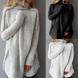 <span class=keywords><strong>Maglione</strong></span> girocollo <span class=keywords><strong>maglione</strong></span> a maniche lunghe a tre aghi - Product Image 2