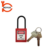 Cadenas de sécurité isolé personnalisé Boyue 40 mm, clé maîtresse, codage laser, durable, isolation, cadenas industriel, certifié CE