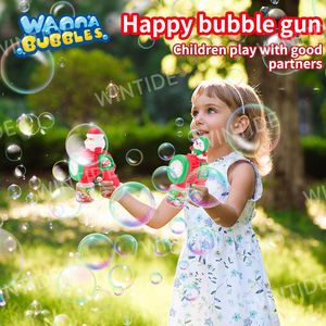 WANNA BUBBLES OEM ODM Weihnachts geschenk Bubble Gun Auto Bubble Blower Maschine Weihnachts mann Schneemann Light Up Toys Kids Party - Product Image 2