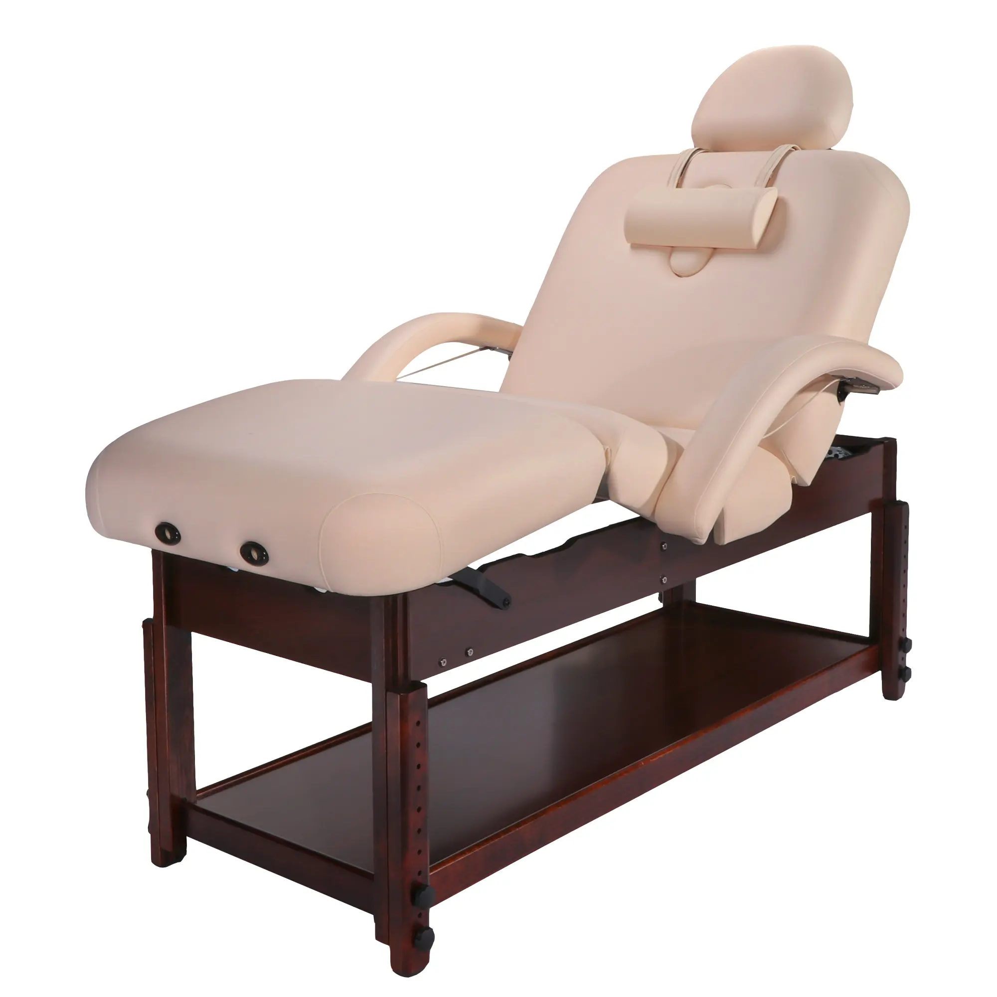 Archer-Deluxe series stationary massage table wood massage table facial table