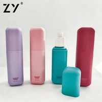 Bouteilles de lotion en plastique mat personnalisables de 30 ml et 50 ml avec pompe |   Emballage cosmétique de voyage de taille réduite provenant d'une usine chinoise