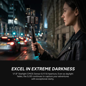 Caméra d'action SJCAM SJ30 4K 60FPS avec stabilisation gyroscopique à 6 axes SteadyMotion, 20MP, WiFi, étanche, pour vlog et voyages - Product Image 4