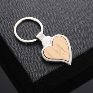Wooden Laser logo Engraving Wood Keychain,wood <b>Key</b> Chain BAMBOO Keyring Chain for Advertising Promotional Festive Gifts - Product Image 4