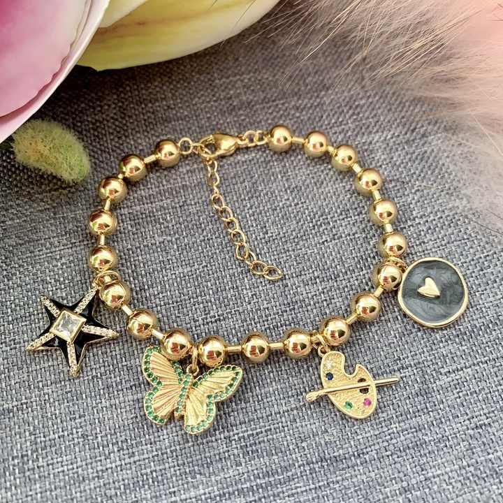 LS-C2987 High Quality Star Bracelet for Girls Gold Bracelet Best 