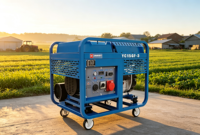 Générateur diesel 15 kW monophasé triphasé 16 kW puissance maximale refroidi par air bicylindre démarrage électrique châssis ouvert 230 V 1800 tr/min 50/60 Hz