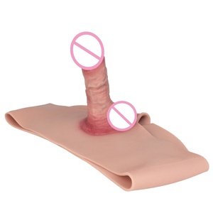 ORALSX Wholesale Silicone Form Penis Enlargement Pants Delay Ejaculation Penis Extender Pants Sex Toys Strapon Penis Sleeve - Product Image 5