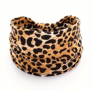 Customizable European and American Style Sports <b>Headband</b> with Leopard Print Wide Edge Sweat Absorbing <b>Headband</b> - Product Image 6