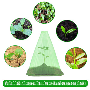 Protectores de Plantas en Forma de Campana Verde Haihua, 8.26in de Alto x 7.48in de Diámetro, Cubiertas Anti-UV para Plántulas de Jardín, 30 Piezas - Product Image 5
