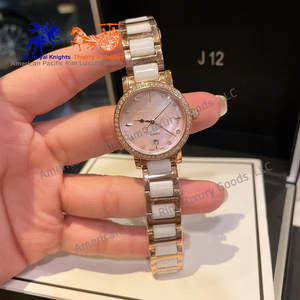 Longnes – montre à Quartz élégante pour femmes, nouvelle montre de luxe en acier inoxydable, bracelet en cuir, étanche, avec pointeur Ronda - Product Image 6