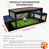 Machine de jeu de football interactive en métal ZDYS avec lumières LED et détection de mouvement, design sous table pour usage commercial
