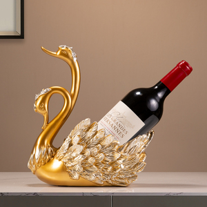 Elegante Botellero Decorativo de Resina con Forma de Cisne, Adorno para Sala de Estar, Mesa de Comedor, Regalo de Inauguración de Casa - Product Image 4
