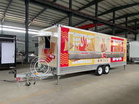 Remorque alimentaire entièrement équipée de 16 pieds, remorque à pizzas et hot-dogs, camion alimentaire mobile