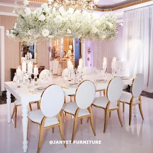 Luxus Royal Bankett veranstaltungs ort Gold Stühle und Tische für Veranstaltungen Hochzeit