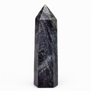 Pointe de Charoite - UNIQUOUE - reiki/chakra/énergie de guérison - 2,8 pouces (7 cm) et poids de 60 à 70 grammes - Product Image 2