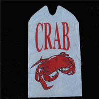 Tablier jetable en polyéthylène (PE) imperméable pour restaurant, idéal pour les fruits de mer et les homards, pour adultes