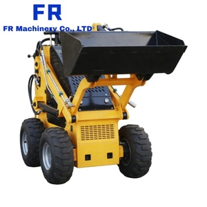 यूरो 5 मानक स्किड स्टीड लोडर होम हाइड्रोलिक व्हील्ड स्किड स्टीयरिंग लोडर फार्म व्हील 4x4 डीजल मिनी स्किड स्टीड लोडर - Product Image 3