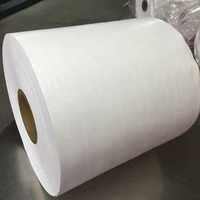 Tissu en taffetas de nylon en rouleau jumbo de 64 pouces x 200 m pour étiquettes d'entretien des vêtements
