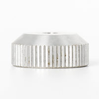Bouton de réglage vertical moleté en aluminium 6061, usiné CNC, personnalisé, antidérapant, pour instrument de calibrage, accessoire de commande de matériel