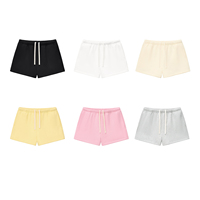 Nouveaux shorts de sport décontractés en molleton multicolores, amples, en coton, avec cordon de serrage, essentiels pour le sport, pour femmes
