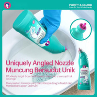 Nettoyant WC en gel premium Logeski style Rourongji – Élimination puissante des taches, désodorisation, sans germes, parfum pêche