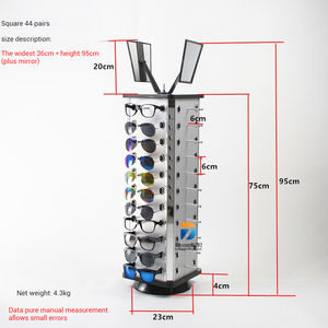 Lunettes de soleil rondes carrées pour magasin Support rotatif pour lunettes en métal Présentoir pour lunettes de soleil Présentoir de comptoir pour lunettes de soleil - Product Image 6
