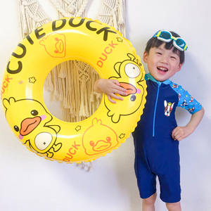 Flotador de Pato Amarillo Grueso para Adultos, con Asas, Inflable, de PVC Ecológico - Product Image 4