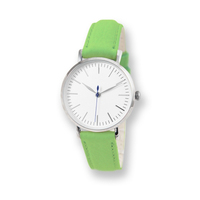 Créez votre propre montre de luxe minimaliste unisexe avec bracelet en acier inoxydable et en cuir, cadran en verre de 20 mm