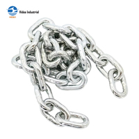 Cadena de Eslabones Soldados HIDEA, Estándar Australiano, Grado L, Acero al Carbono, Galvanizado en Caliente, Negro, Diámetro de 5~24 mm, Agrícola