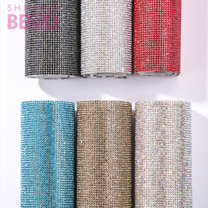 Feuille de cristal AB auto-adhésive pour vêtements/sacs/chaussures, maille strass 24x40cm, vente en gros, livraison gratuite - Product Image 1