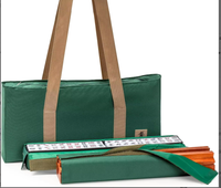 Nouvel ensemble de table de mahjong transfrontalier 3 pièces avec sac de rangement matelassé en polyester grande capacité, multifonctionnel pour le voyage