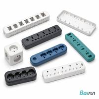 Molde de inyección de plástico de alta precisión para enchufe de pared de PC ABS ignífugo con múltiples cavidades, proveedor chino, modelo Bairun 99