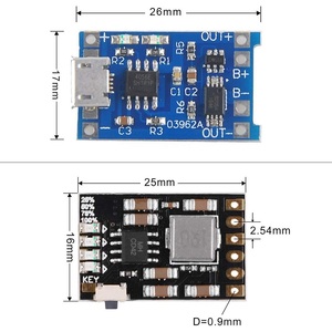 Módulo de Carga para Baterías de Litio 1A 18650 con Protección 2A 5V Descarga 10 Unidades - Product Image 4